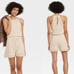 NWT Crochet/Knit Romper
